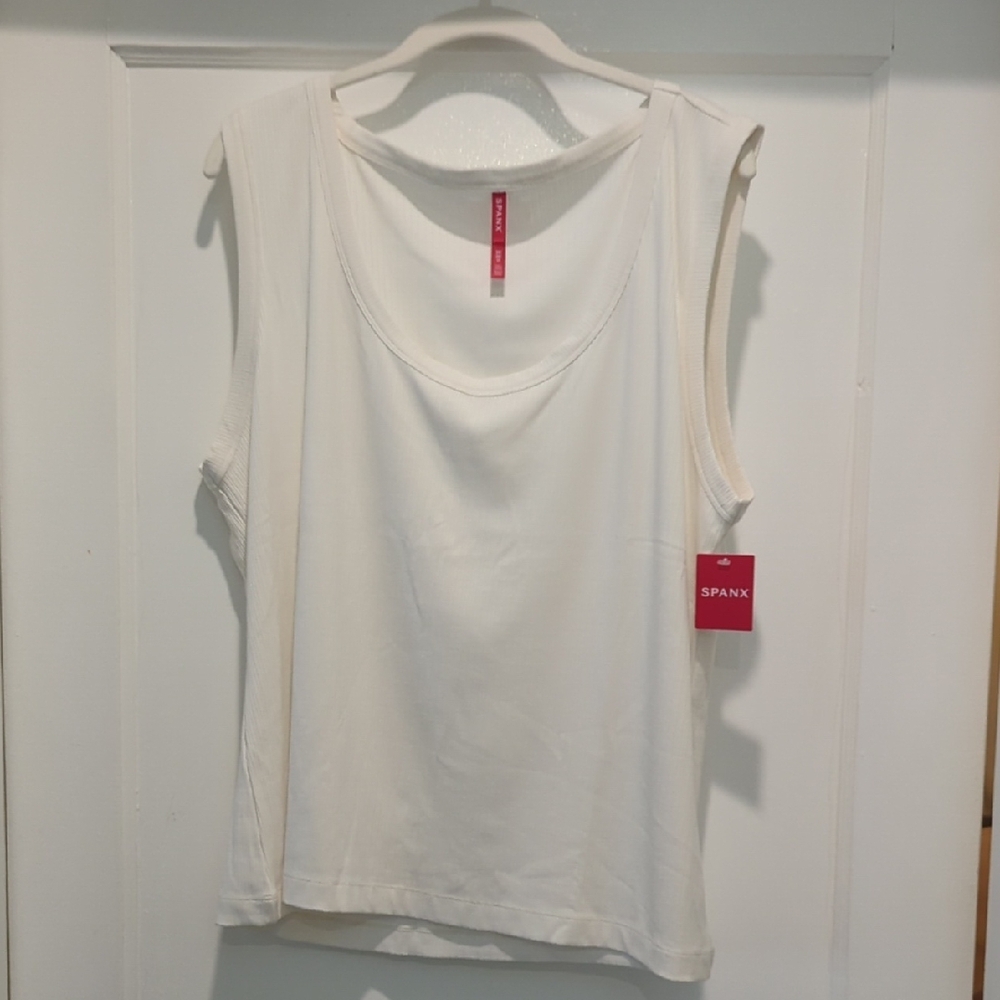 Spanx Women's White Sleeveless Top